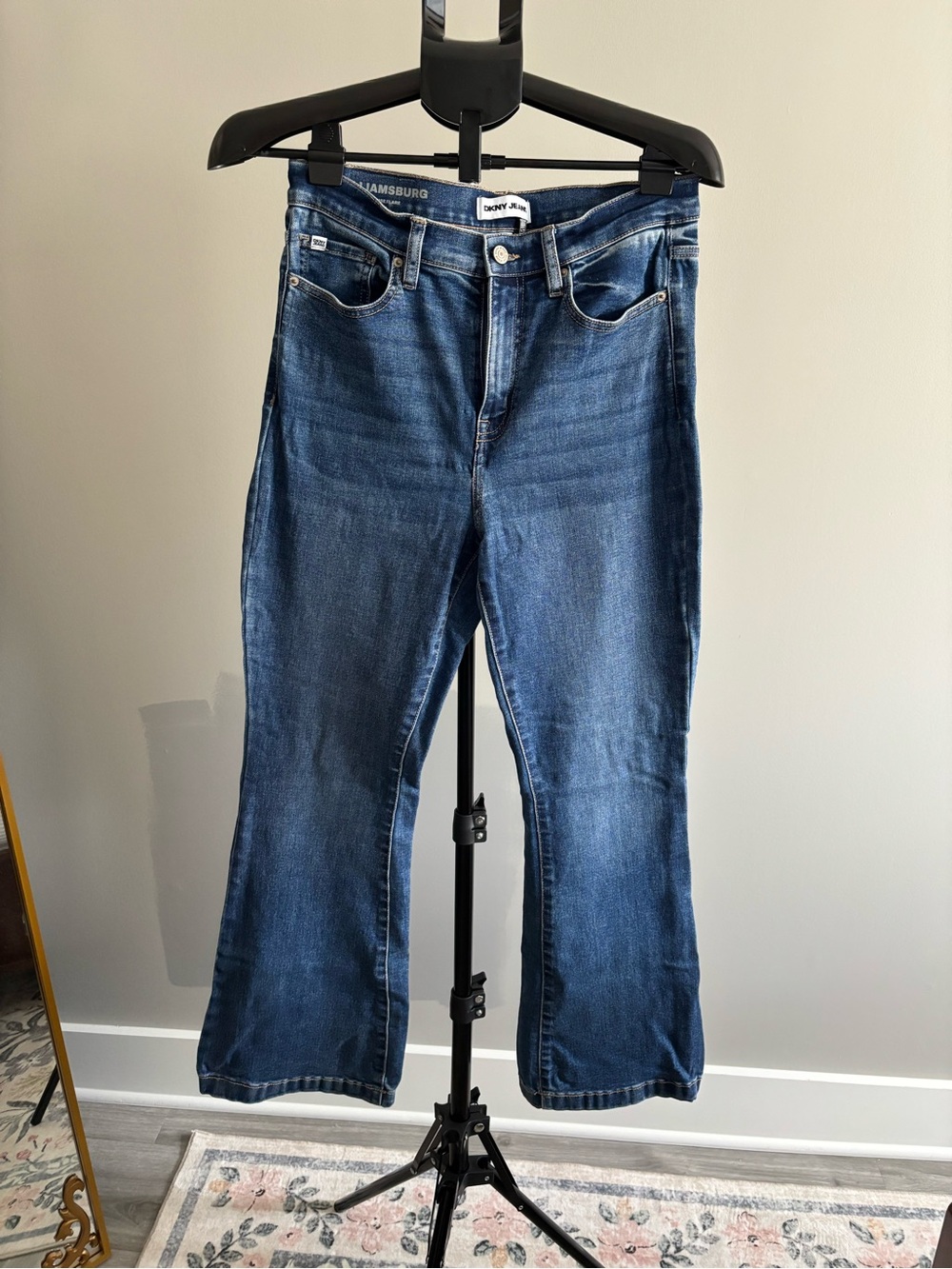DKNY Dark Blue Flare Jeans